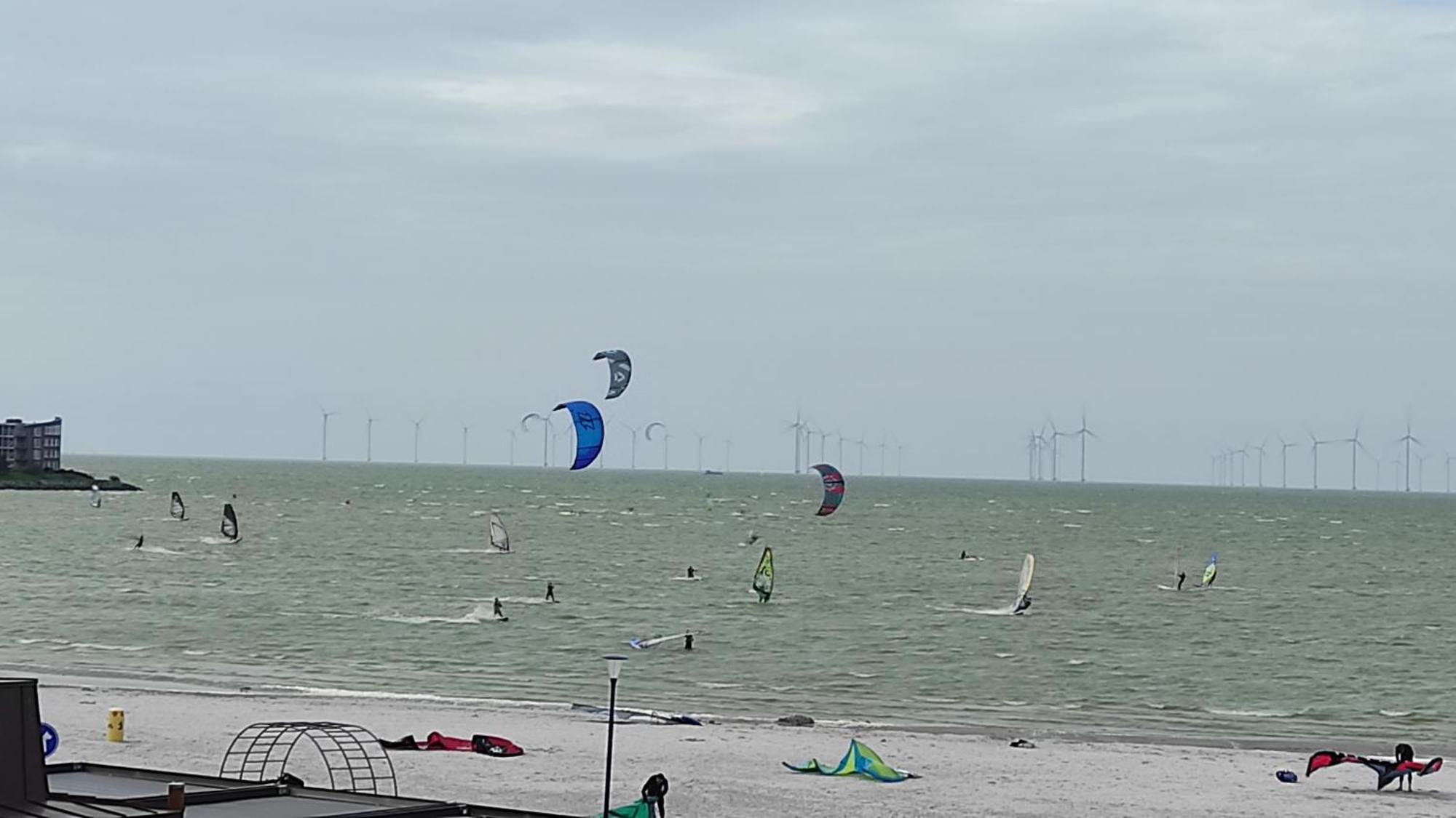 Appartement Ijsselmeer Makkum Strand Exteriör bild