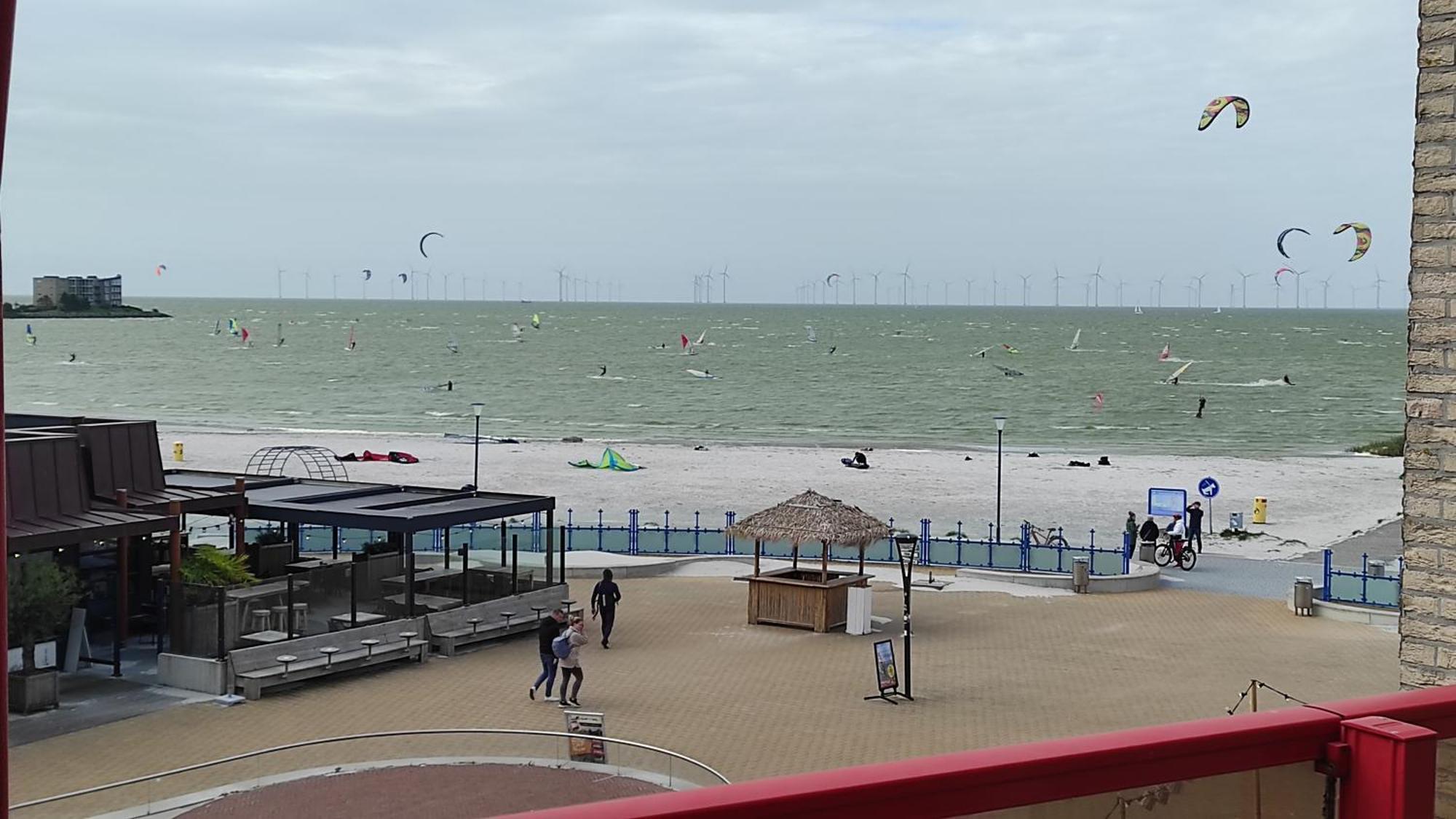 Appartement Ijsselmeer Makkum Strand Exteriör bild